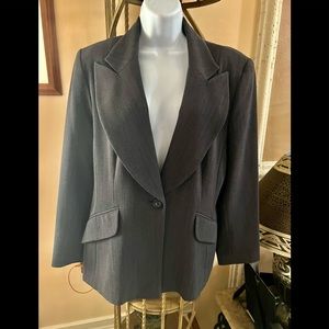 CHARLES GRAY - London- for Savvy Dark Gray Polyester/Wool Blazer Size M